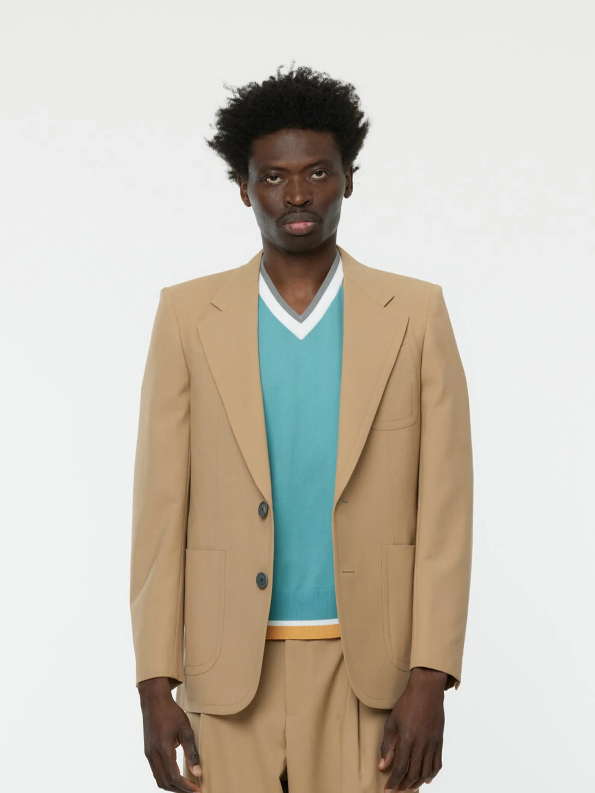 2-Button Sport Coat (Beige)