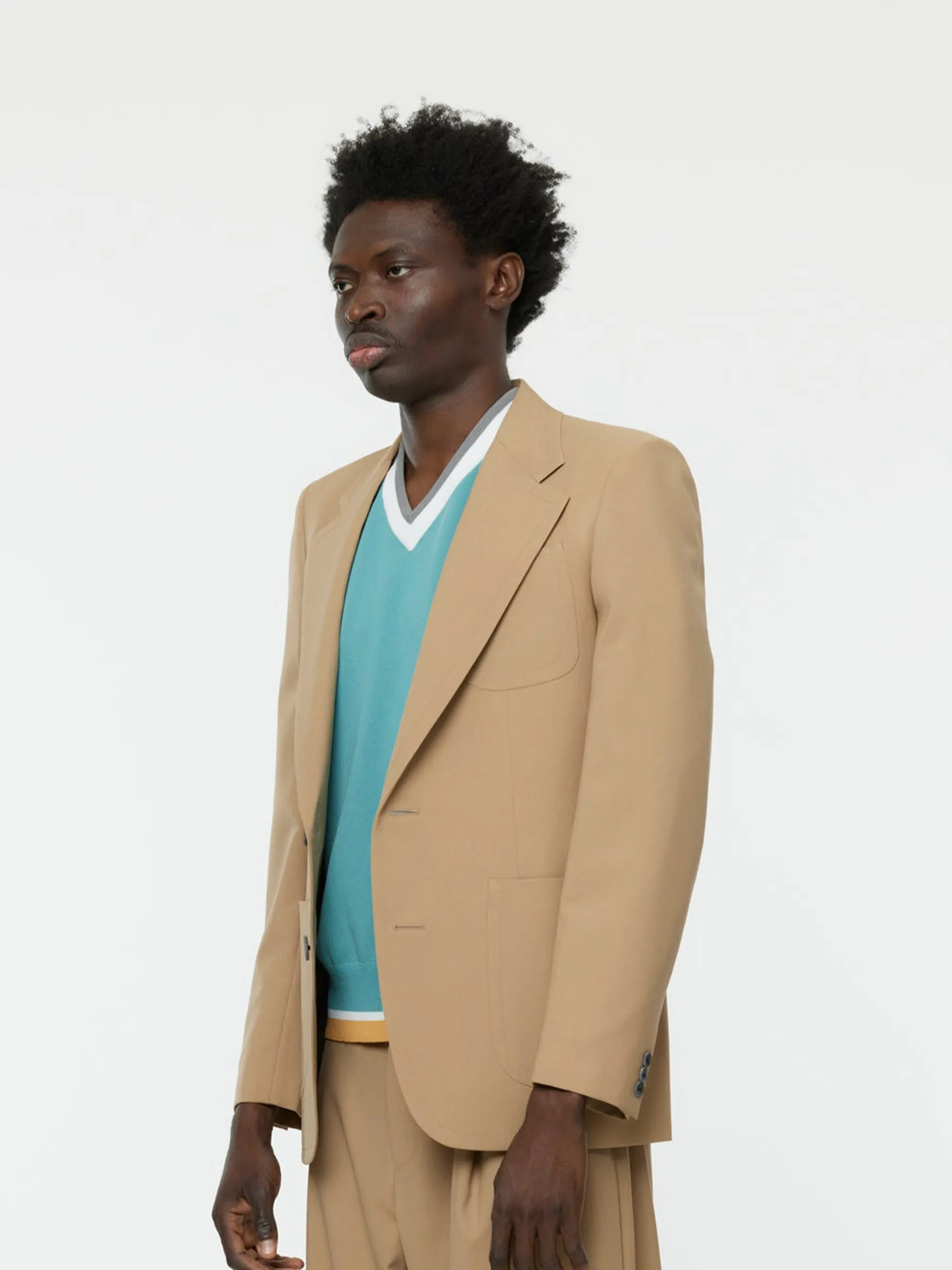 2-Button Sport Coat (Beige)