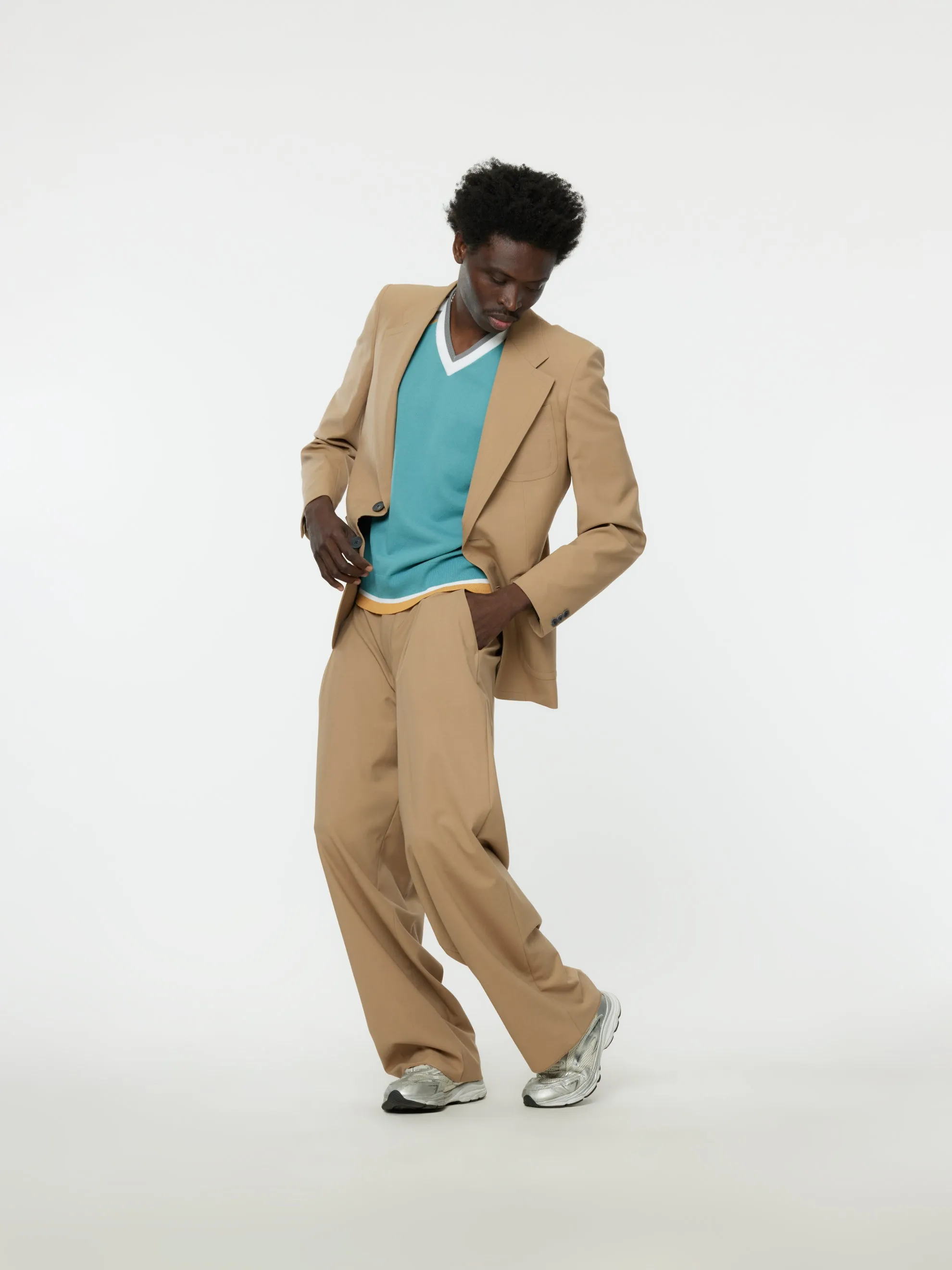 2-Button Sport Coat (Beige)