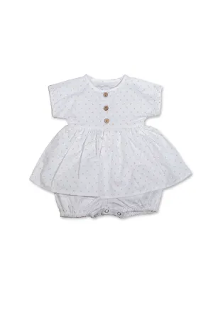 20267 Rosebuds White Dress