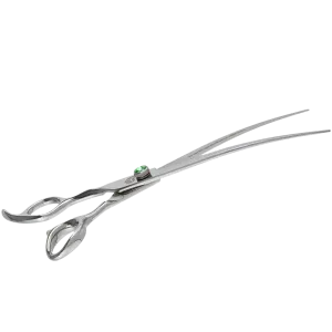 8" Lefty Curve Grooming Shears by PetStore.Direct