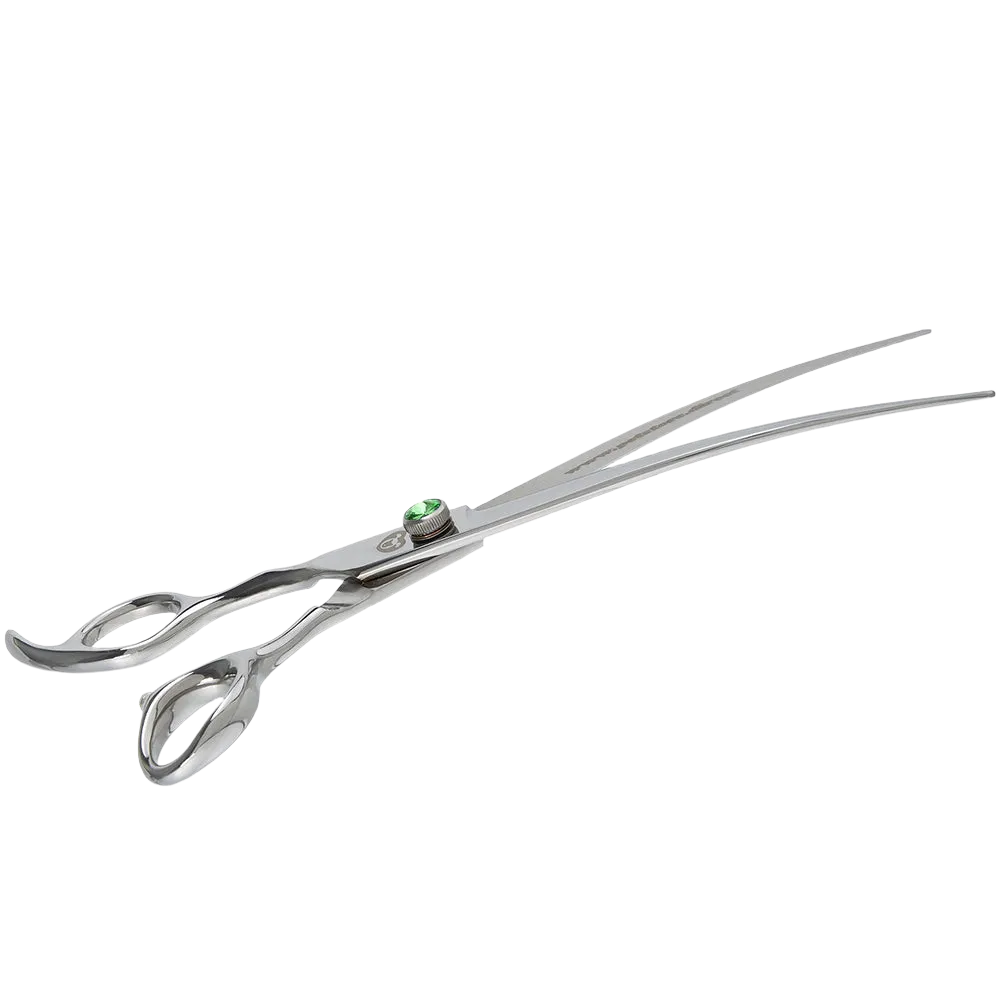 8" Lefty Curve Grooming Shears by PetStore.Direct