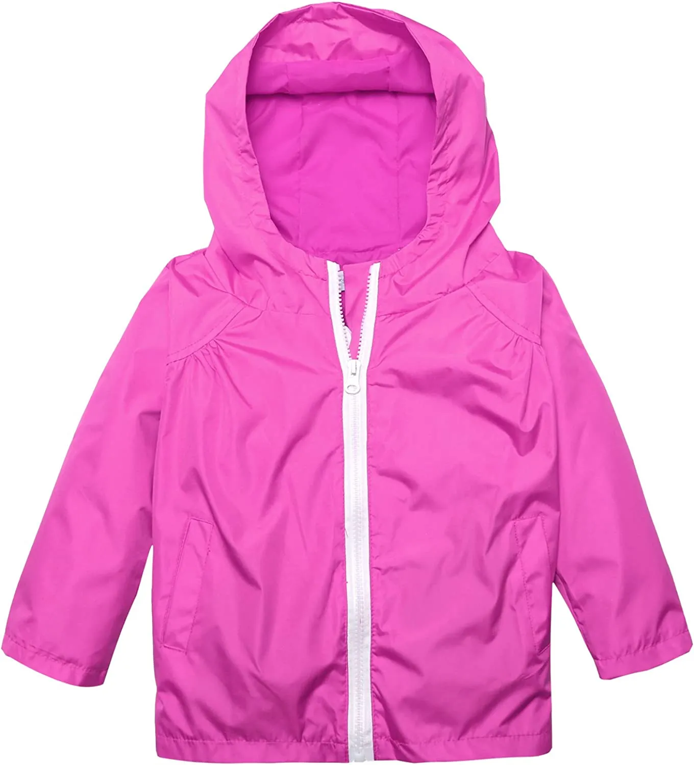 Arshiner Boys Girls Hooded Rain Jackets Waterproof Rain coats Packable Windbreaker for Kids Lightweight Jackets