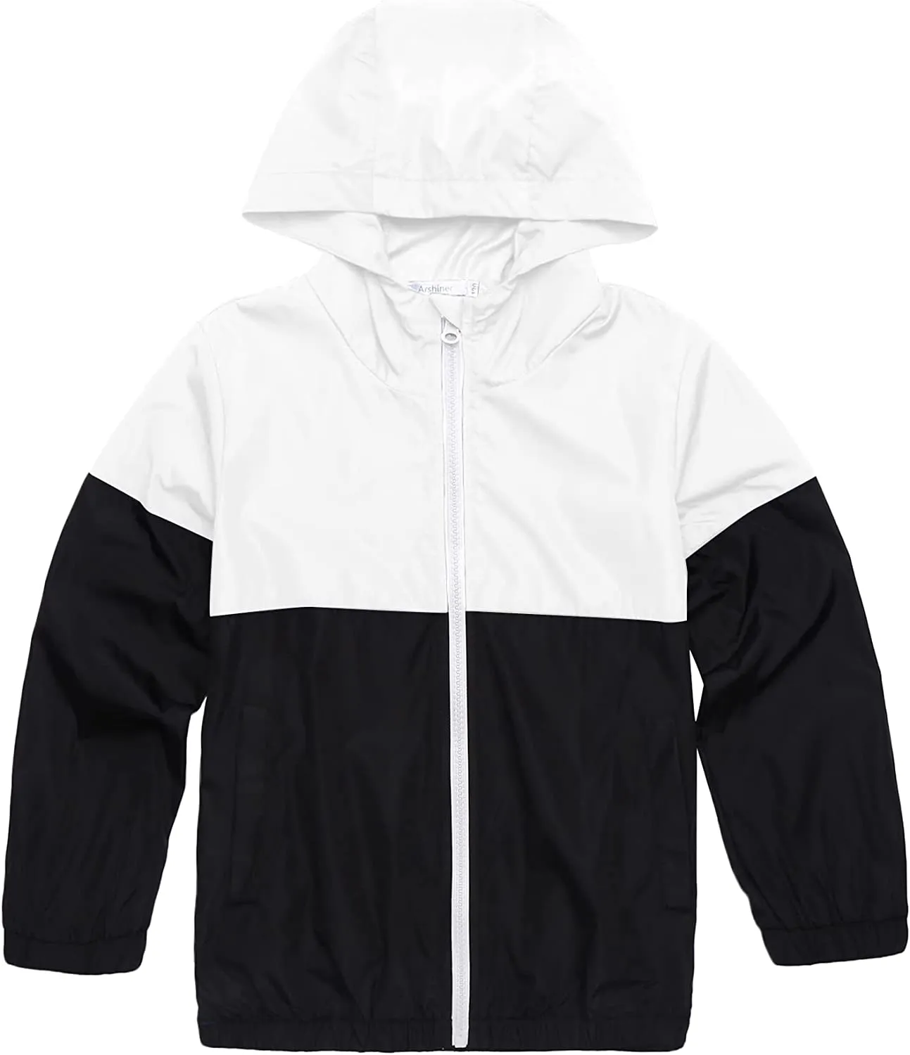 Arshiner Boys Girls Hooded Rain Jackets Waterproof Rain coats Packable Windbreaker for Kids Lightweight Jackets