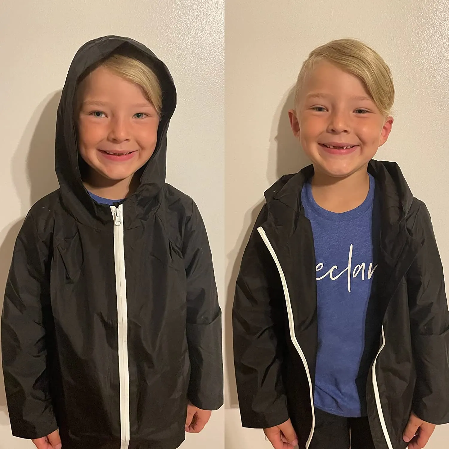 Arshiner Boys Girls Hooded Rain Jackets Waterproof Rain coats Packable Windbreaker for Kids Lightweight Jackets