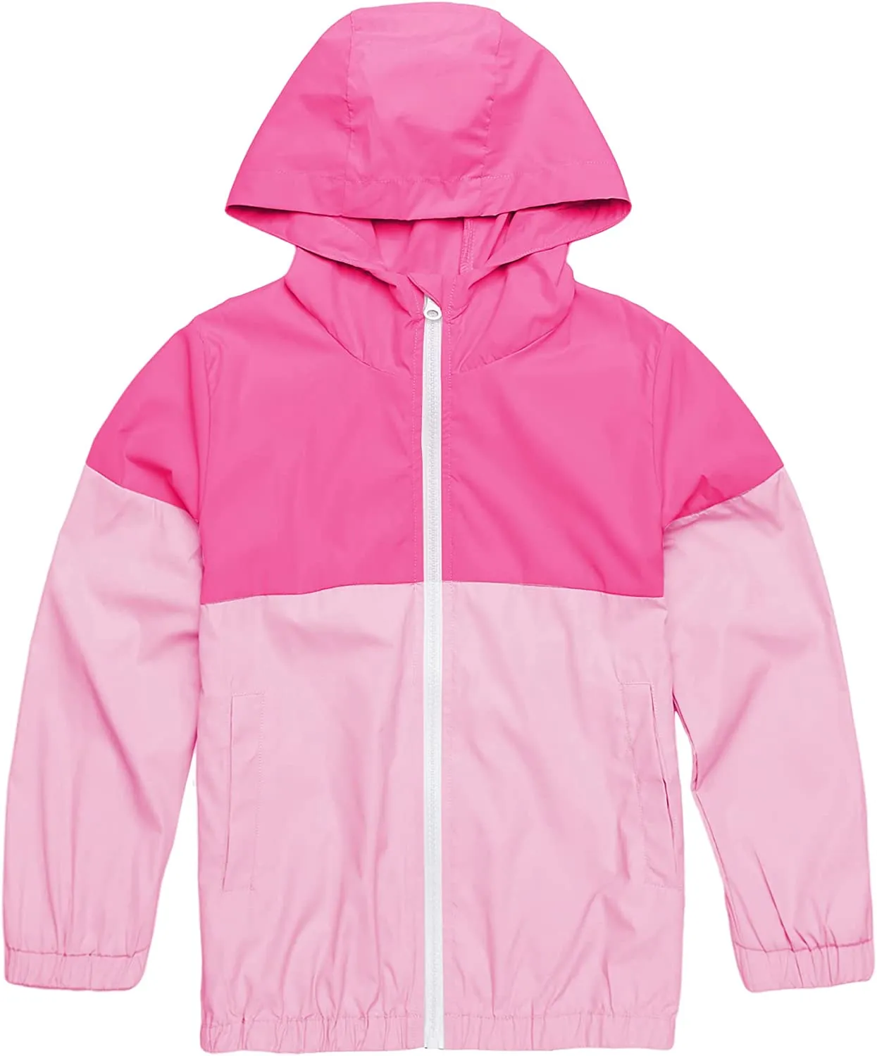 Arshiner Boys Girls Hooded Rain Jackets Waterproof Rain coats Packable Windbreaker for Kids Lightweight Jackets