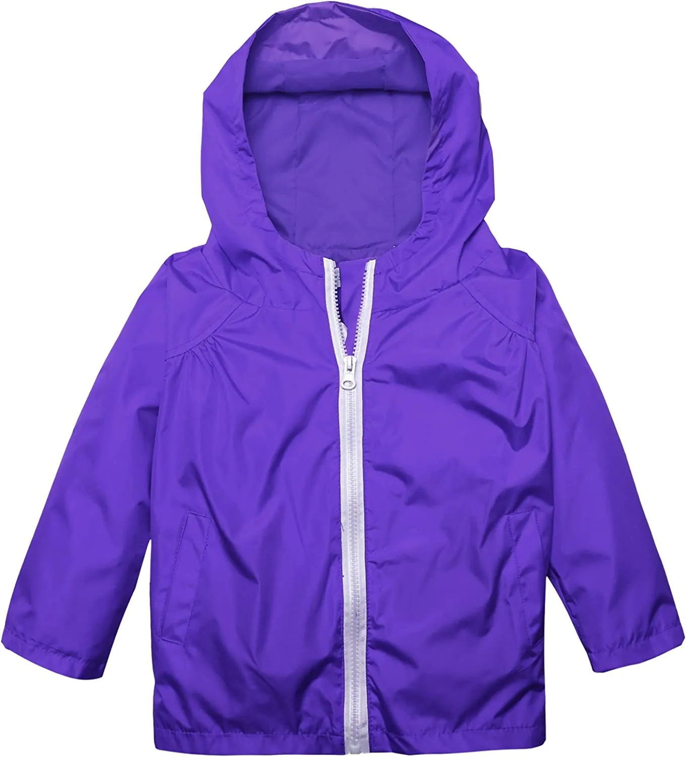 Arshiner Boys Girls Hooded Rain Jackets Waterproof Rain coats Packable Windbreaker for Kids Lightweight Jackets