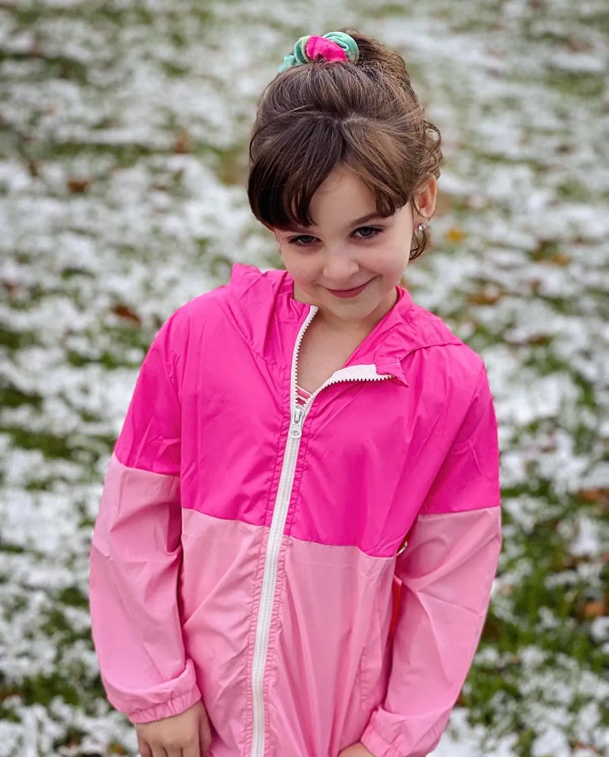Arshiner Boys Girls Hooded Rain Jackets Waterproof Rain coats Packable Windbreaker for Kids Lightweight Jackets