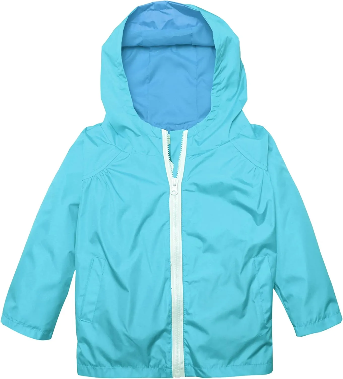 Arshiner Boys Girls Hooded Rain Jackets Waterproof Rain coats Packable Windbreaker for Kids Lightweight Jackets