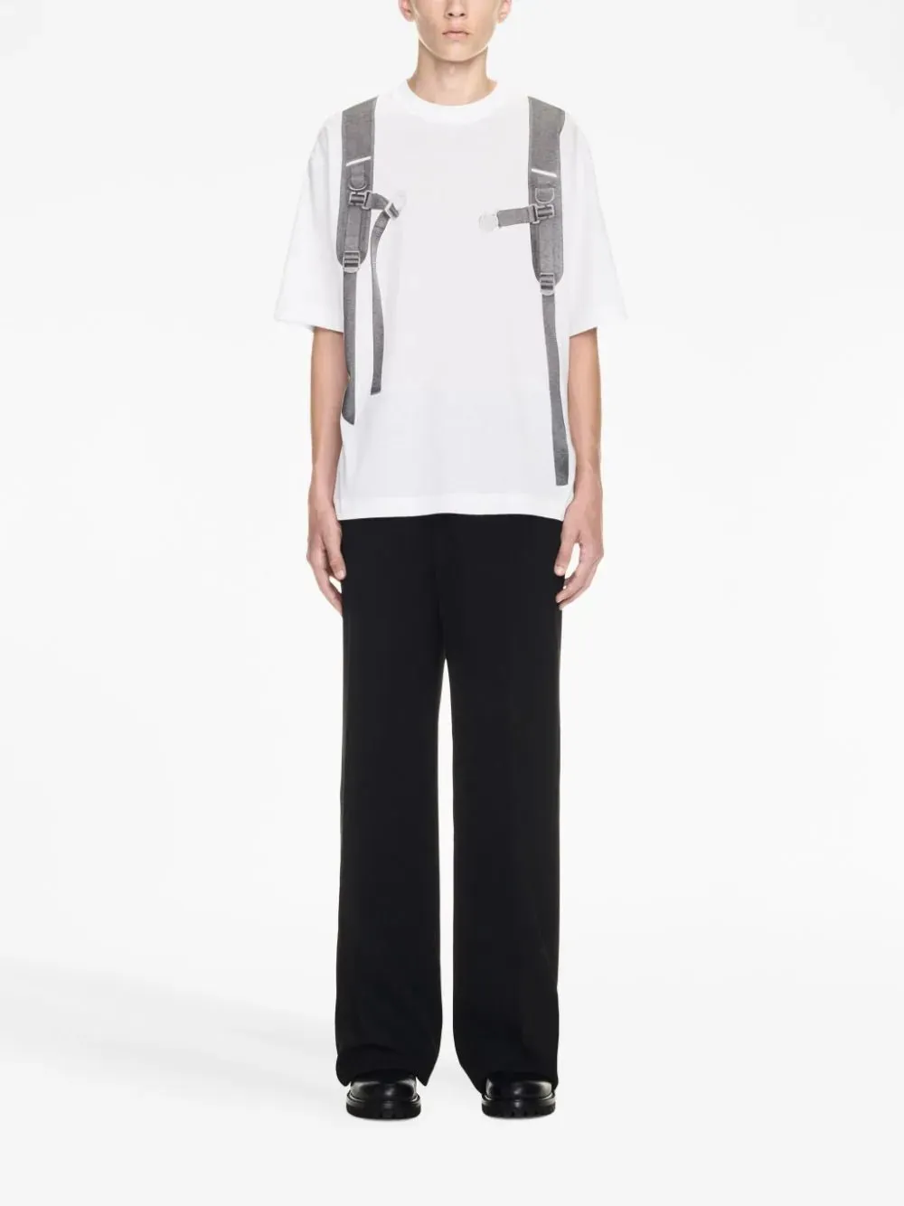 Backpack-Print Cotton T-Shirt