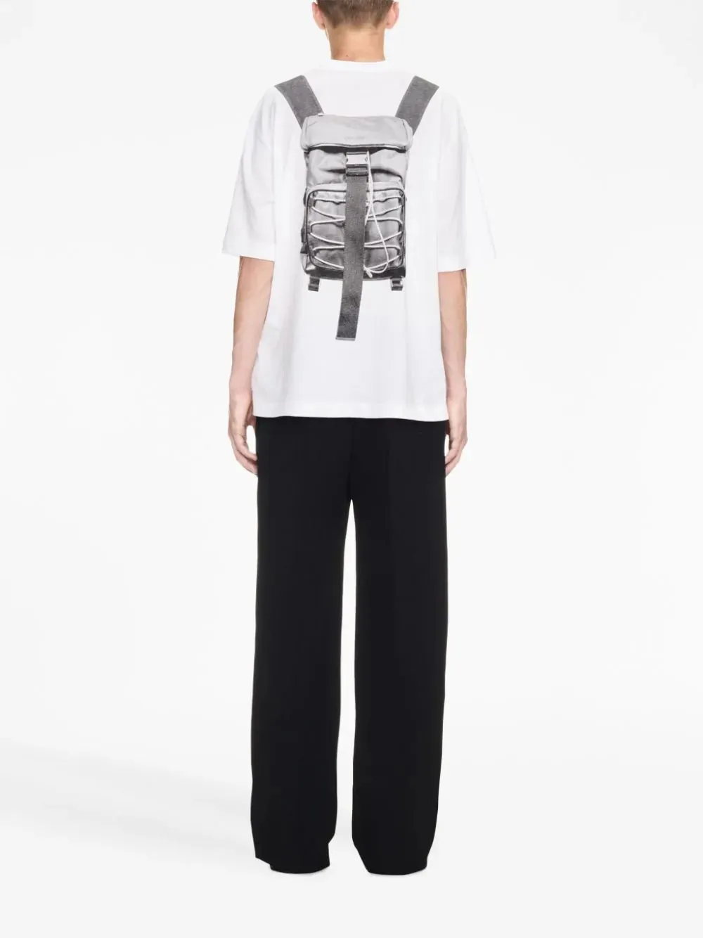 Backpack-Print Cotton T-Shirt