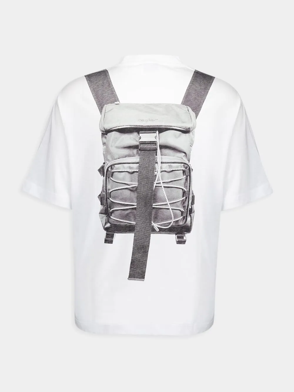 Backpack-Print Cotton T-Shirt