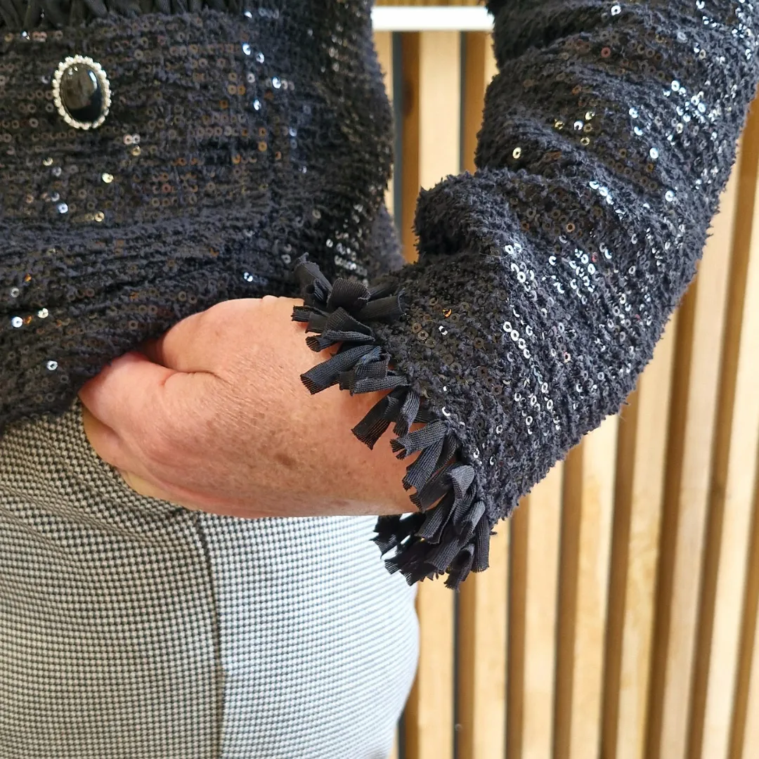 Badoo Black Sequin Jacket