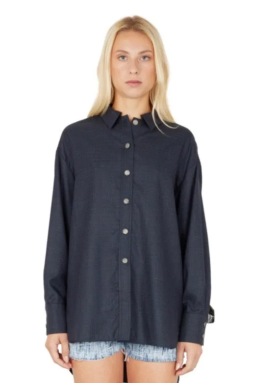 Benjamin Benmoyal - Oversized Shirt: Navy