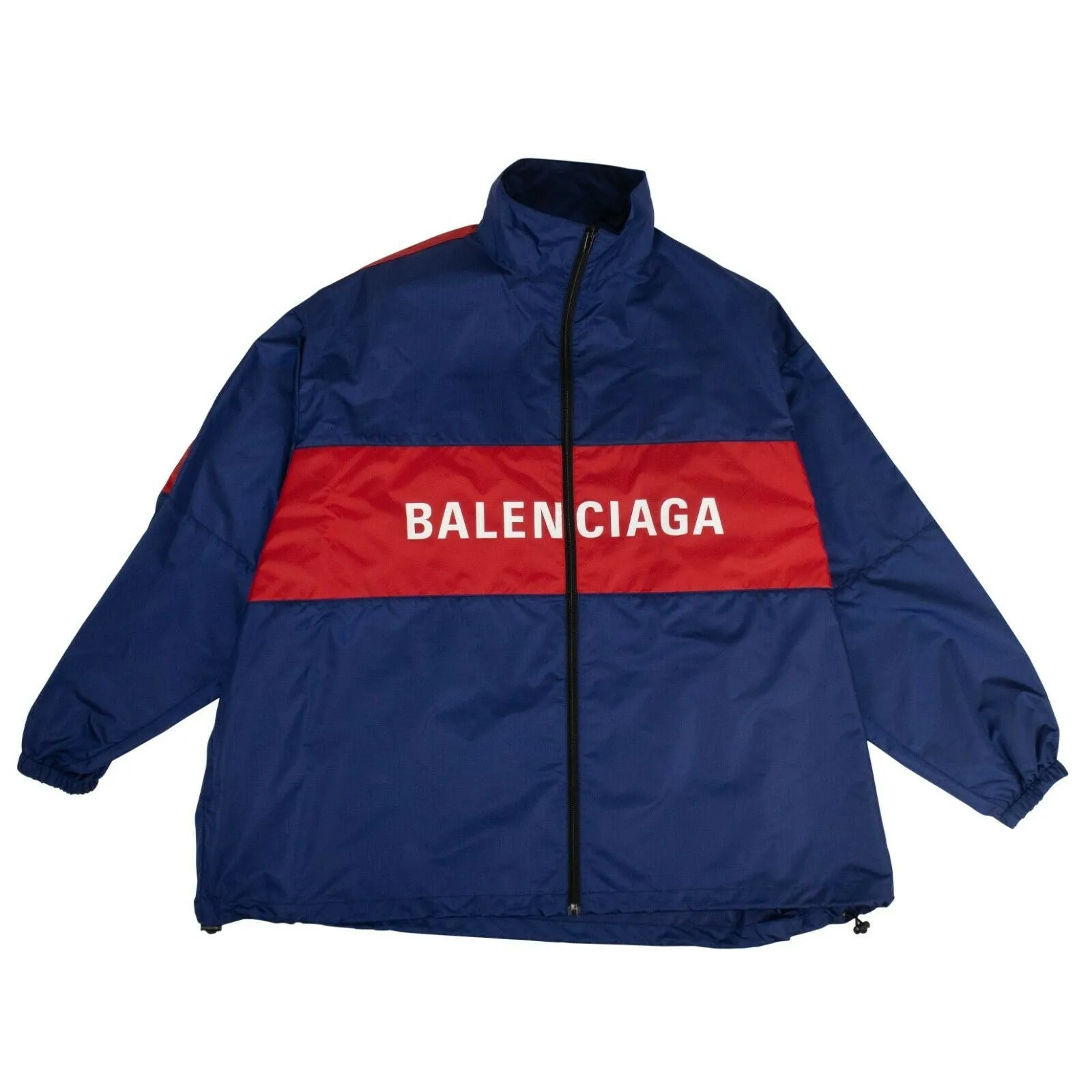 Blue and Red Logo Zip-UP Jacket