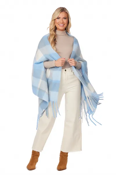 Blue Scarf Wrap
