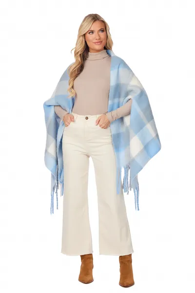 Blue Scarf Wrap