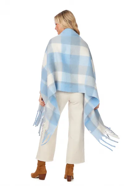 Blue Scarf Wrap
