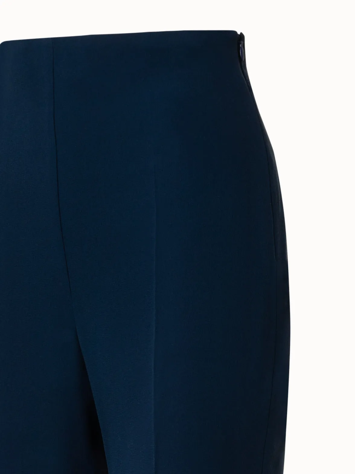 Bootcut Layered Silk Pants with Slits