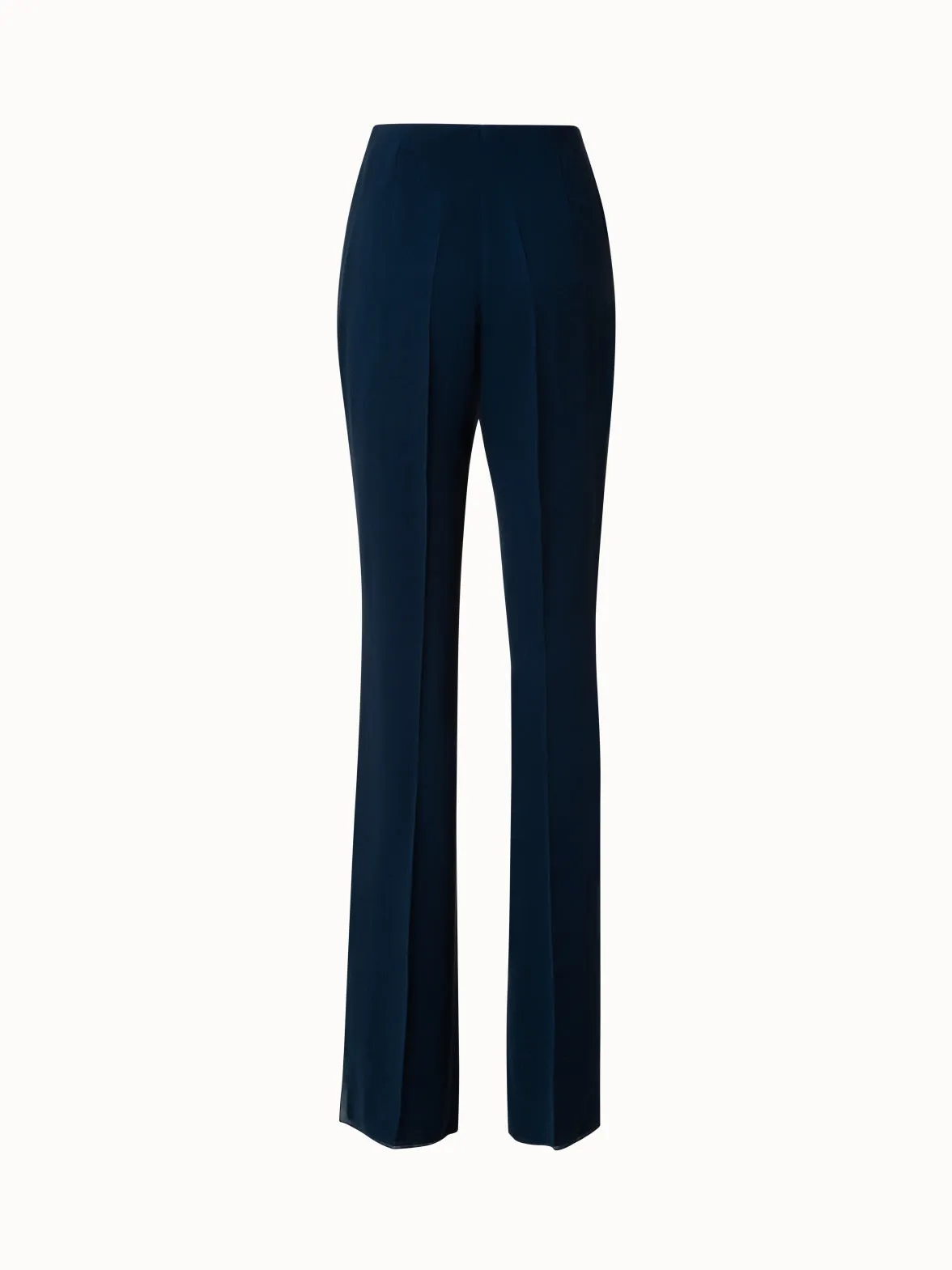 Bootcut Layered Silk Pants with Slits