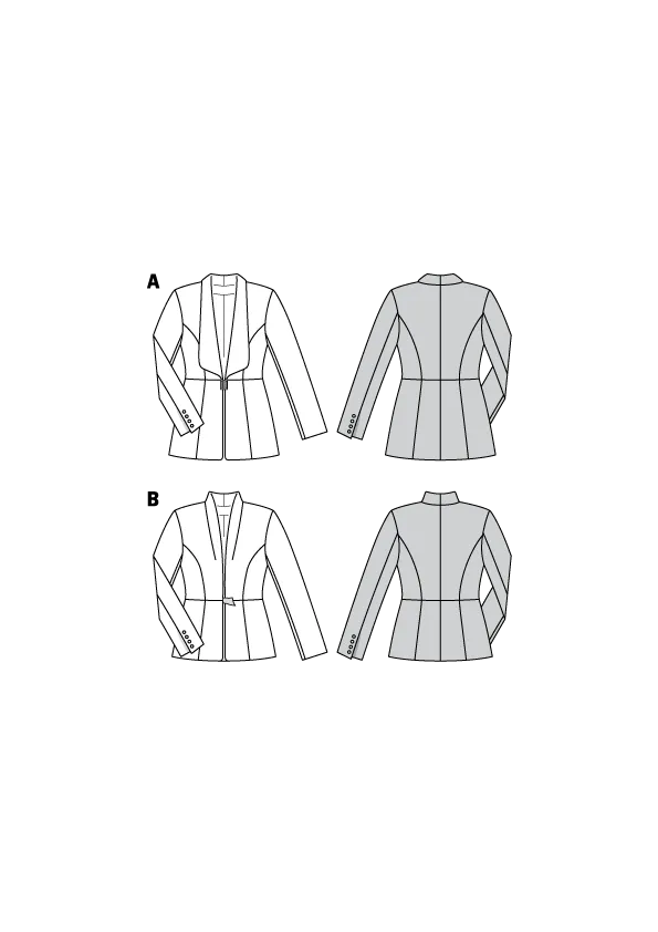 Burda Pattern B6376 Misses' Blazers