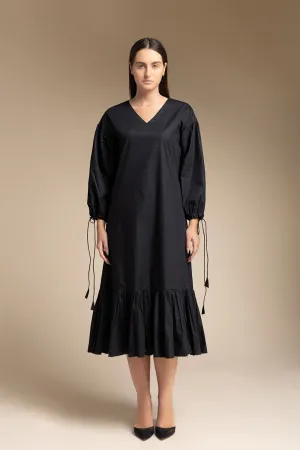 Calf Length Dress - Black