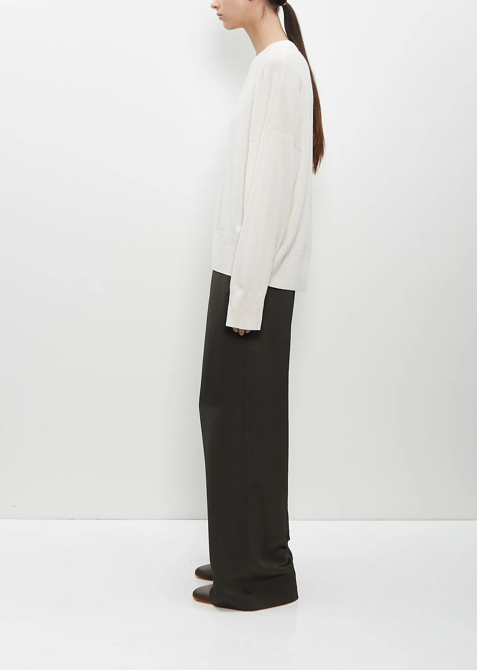 Cashmere Anaa Sweater — Ivory