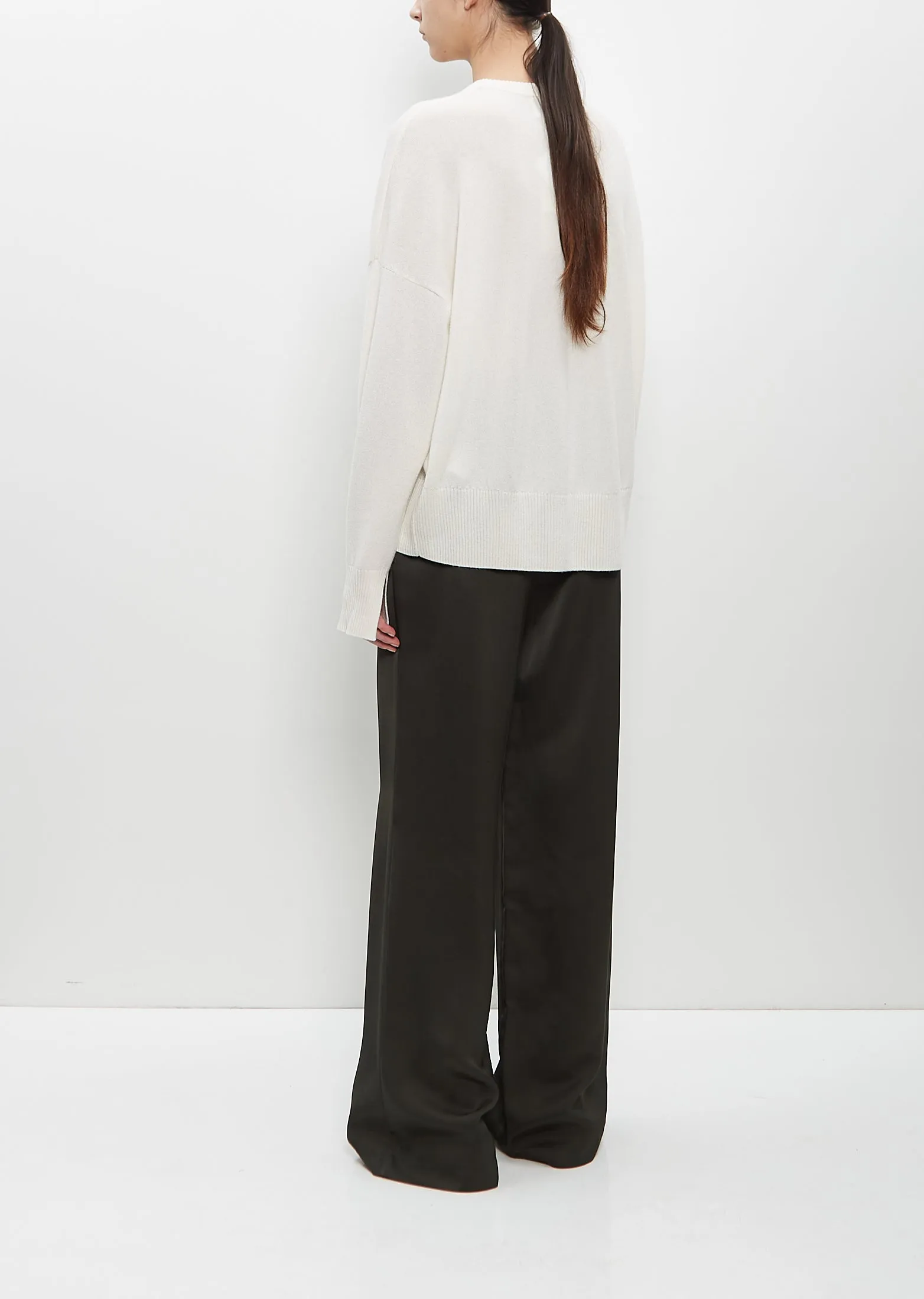 Cashmere Anaa Sweater — Ivory
