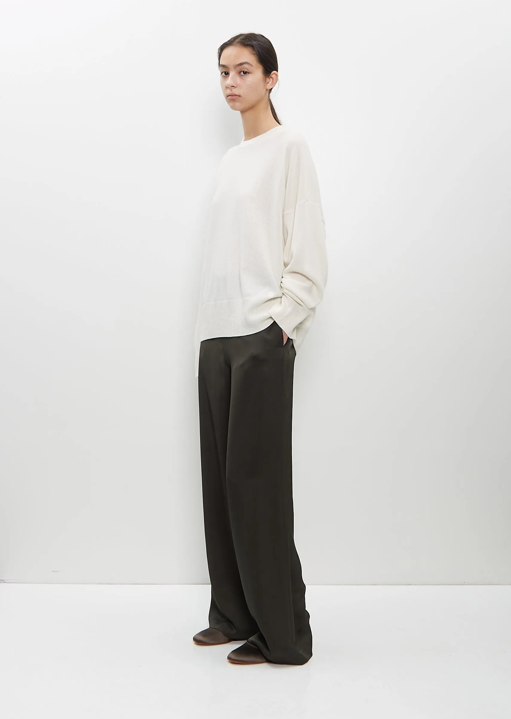Cashmere Anaa Sweater — Ivory