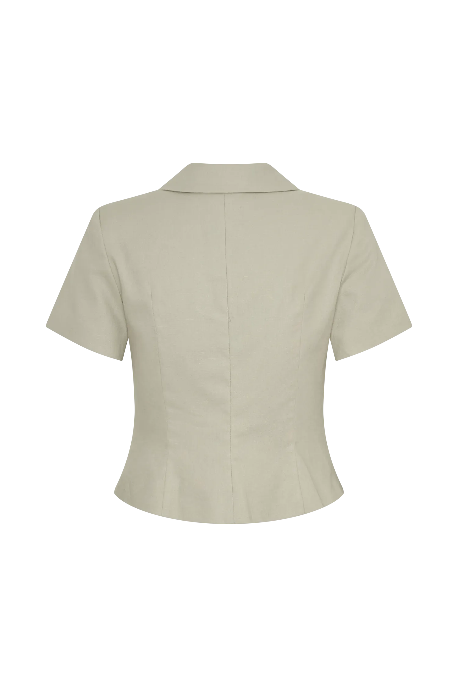 Ciara Linen Jacket - Basil