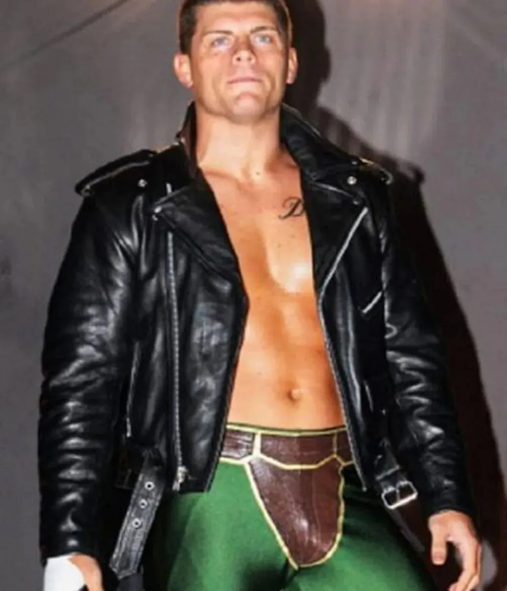 Cody Rhodes American Flag Biker Jacket