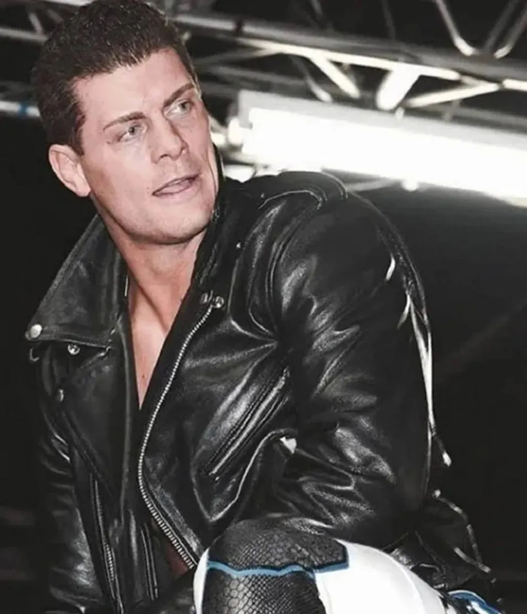 Cody Rhodes American Flag Biker Jacket