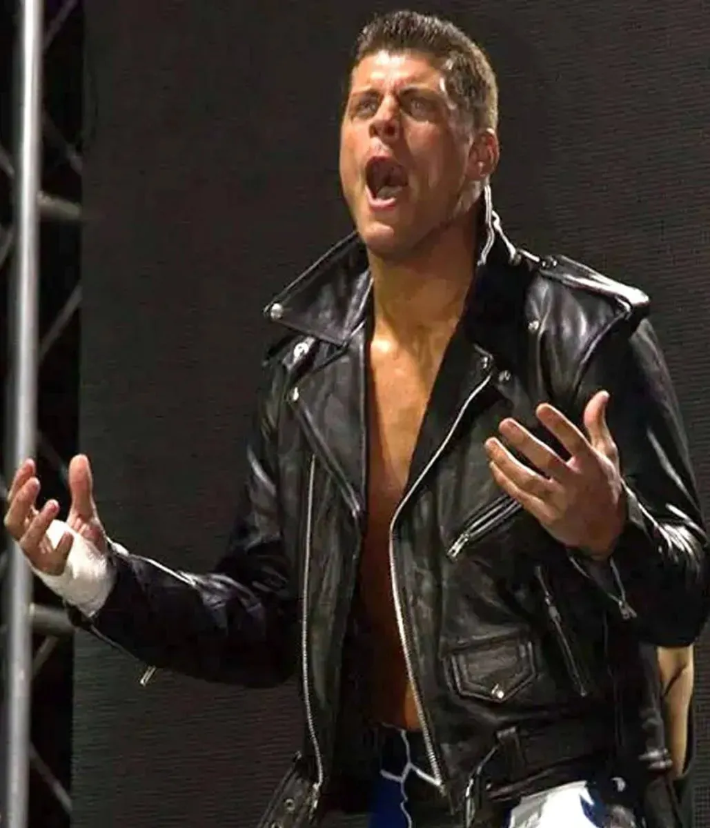 Cody Rhodes American Flag Biker Jacket