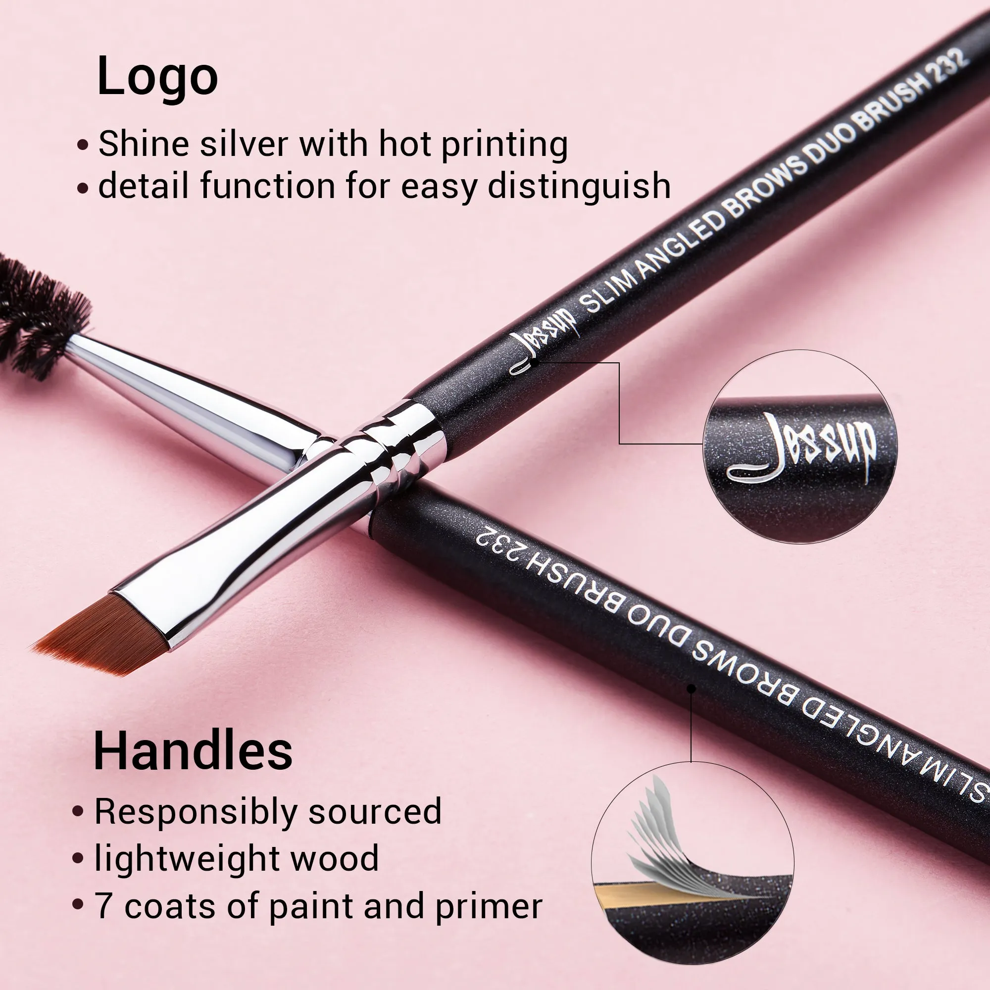 Dual-head Eyebrow Eyelash Brush S152