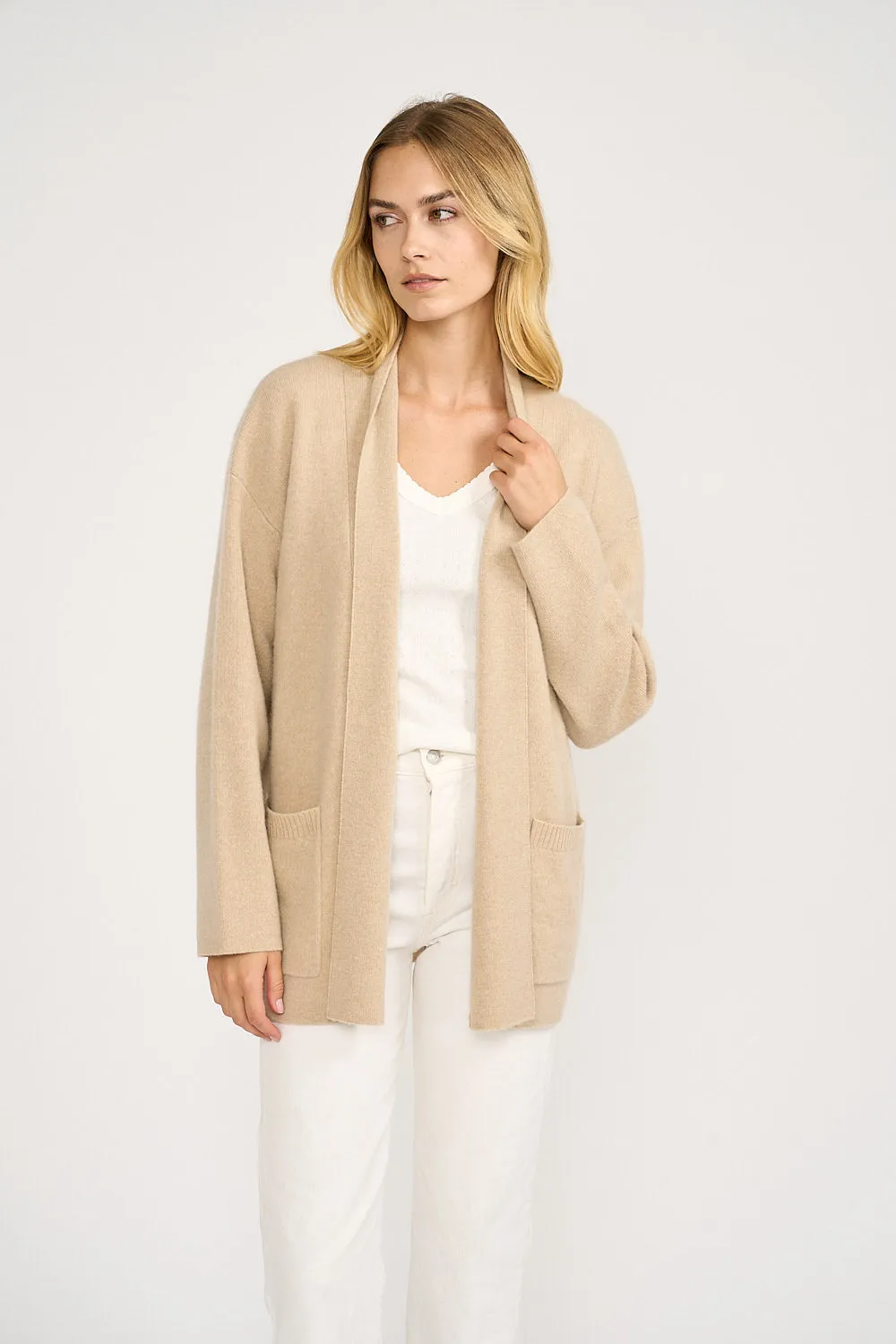 Eliza Cashmere Wrap - Oatmeal