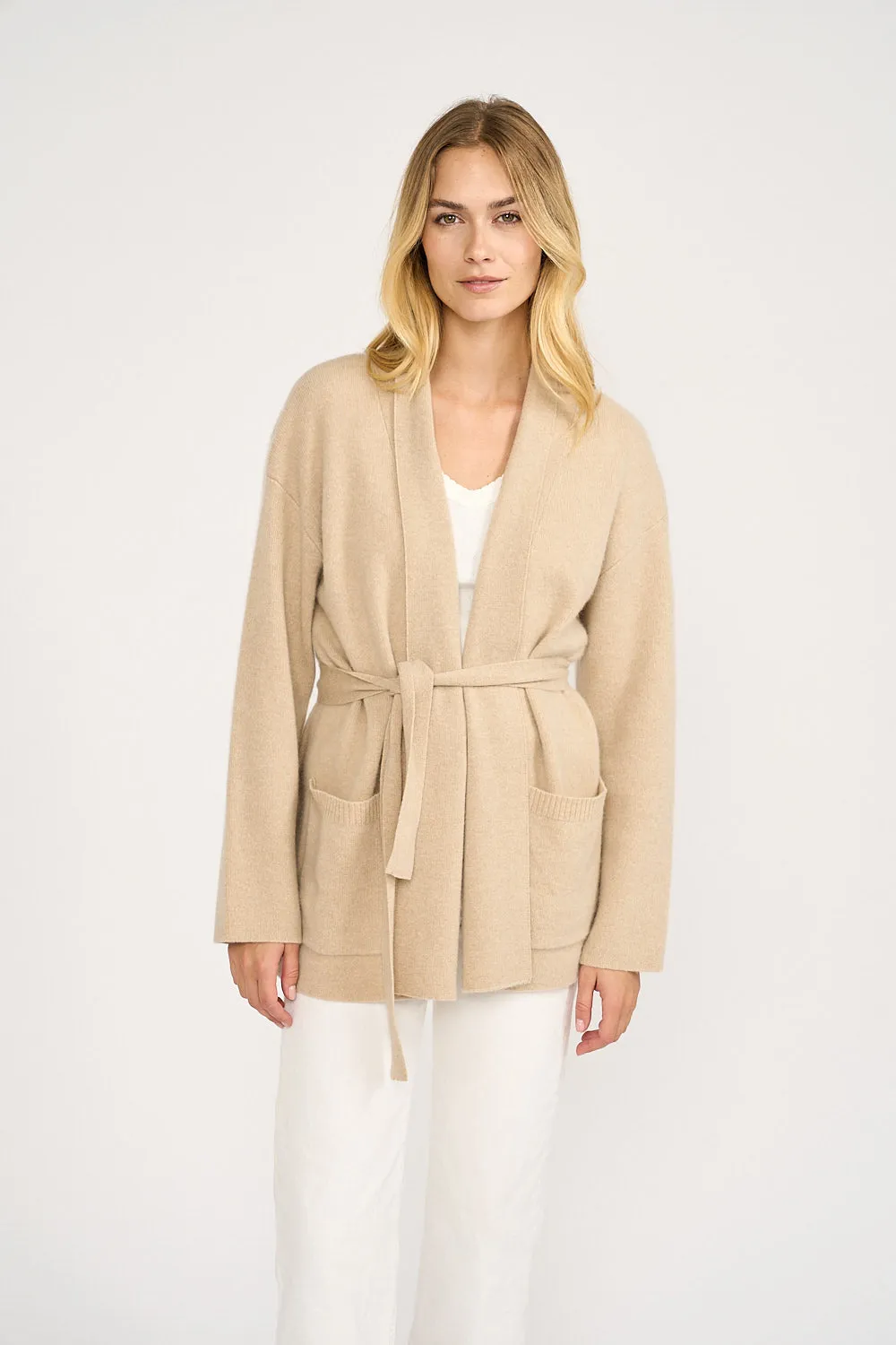 Eliza Cashmere Wrap - Oatmeal