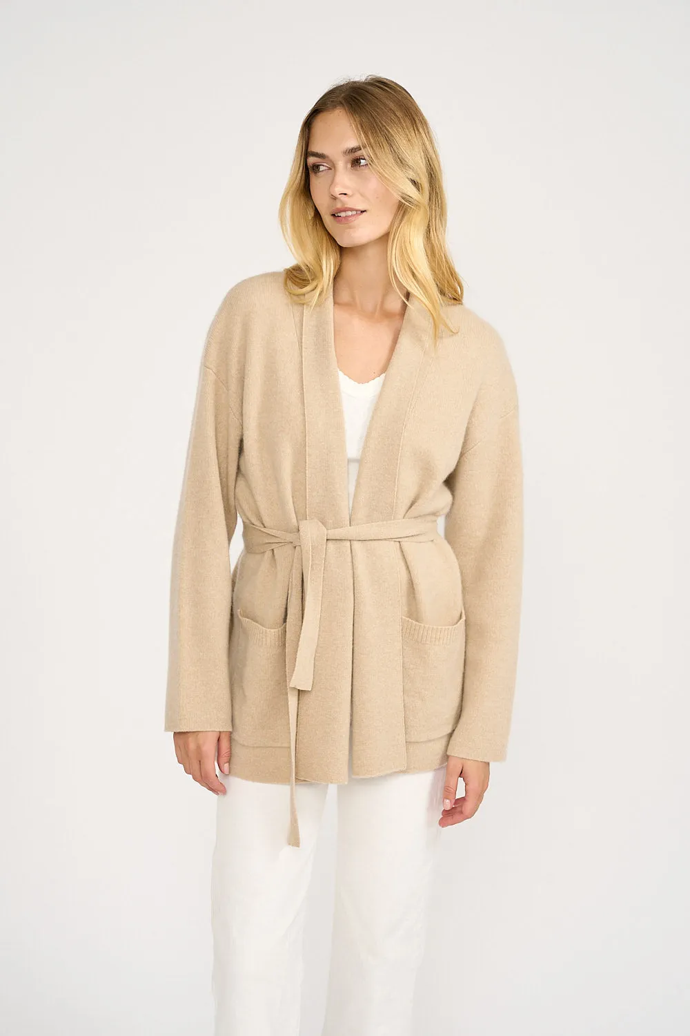 Eliza Cashmere Wrap - Oatmeal