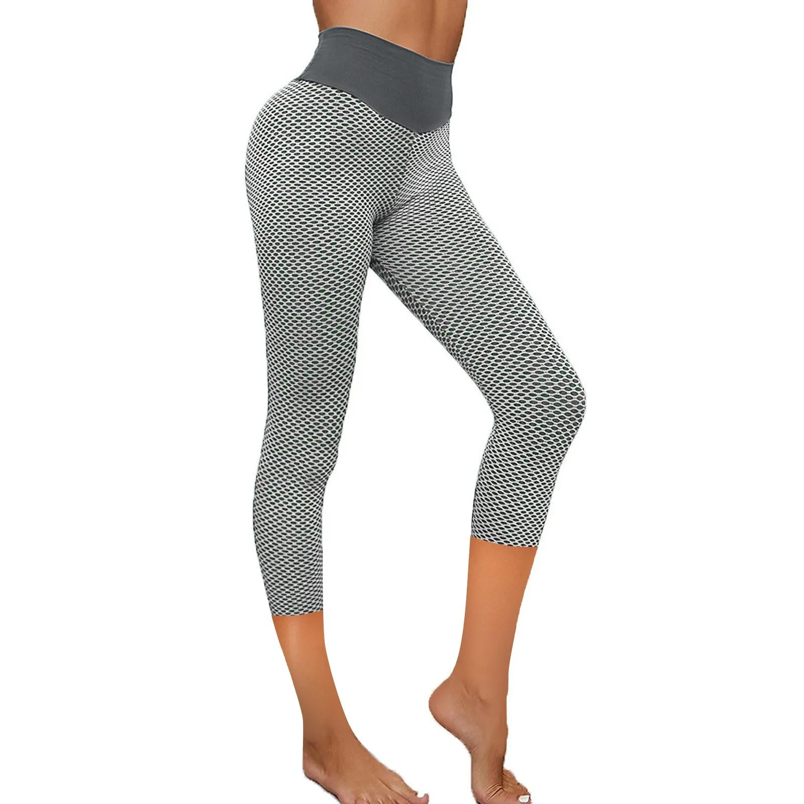 Europe Popular Hip Flattering Fitness Yoga Pants High Waist Sporty Fitting Hip-Flattering Seamless Women Activewear