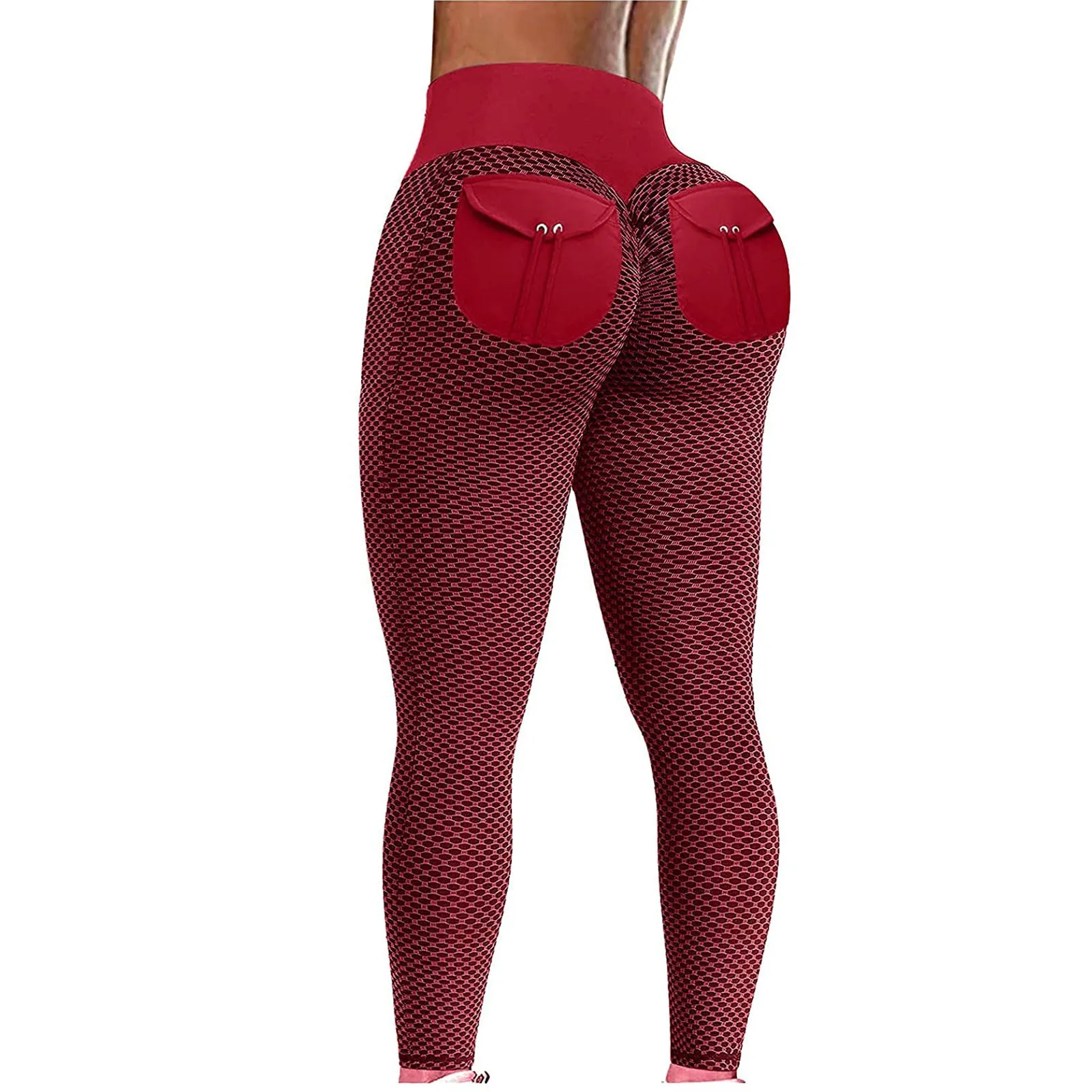 Europe Popular Hip Flattering Fitness Yoga Pants High Waist Sporty Fitting Hip-Flattering Seamless Women Activewear
