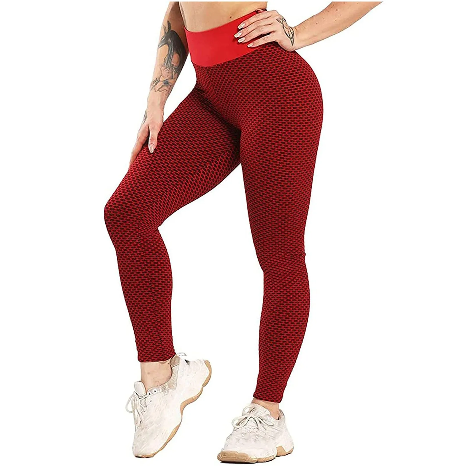 Europe Popular Hip Flattering Fitness Yoga Pants High Waist Sporty Fitting Hip-Flattering Seamless Women Activewear