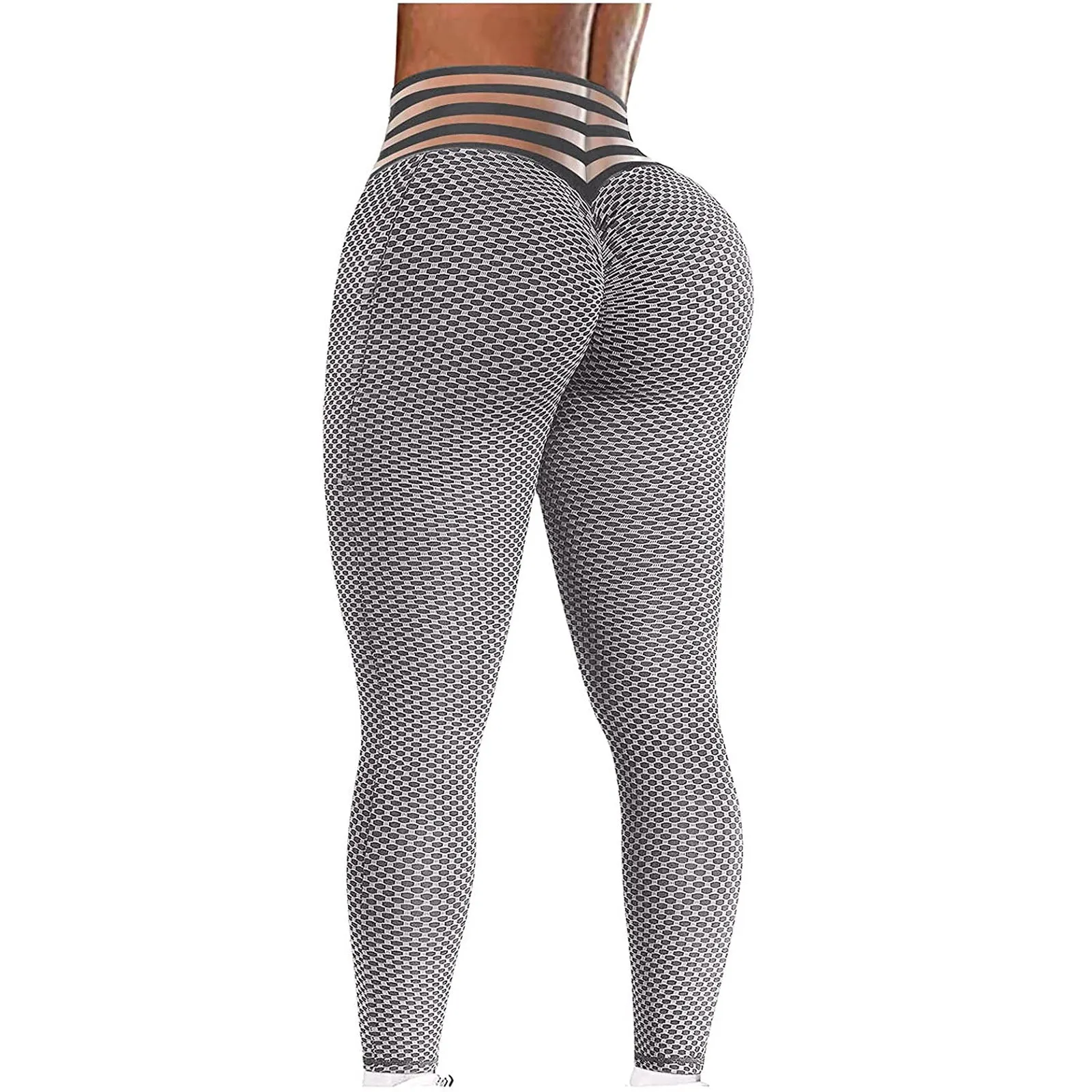 Europe Popular Hip Flattering Fitness Yoga Pants High Waist Sporty Fitting Hip-Flattering Seamless Women Activewear