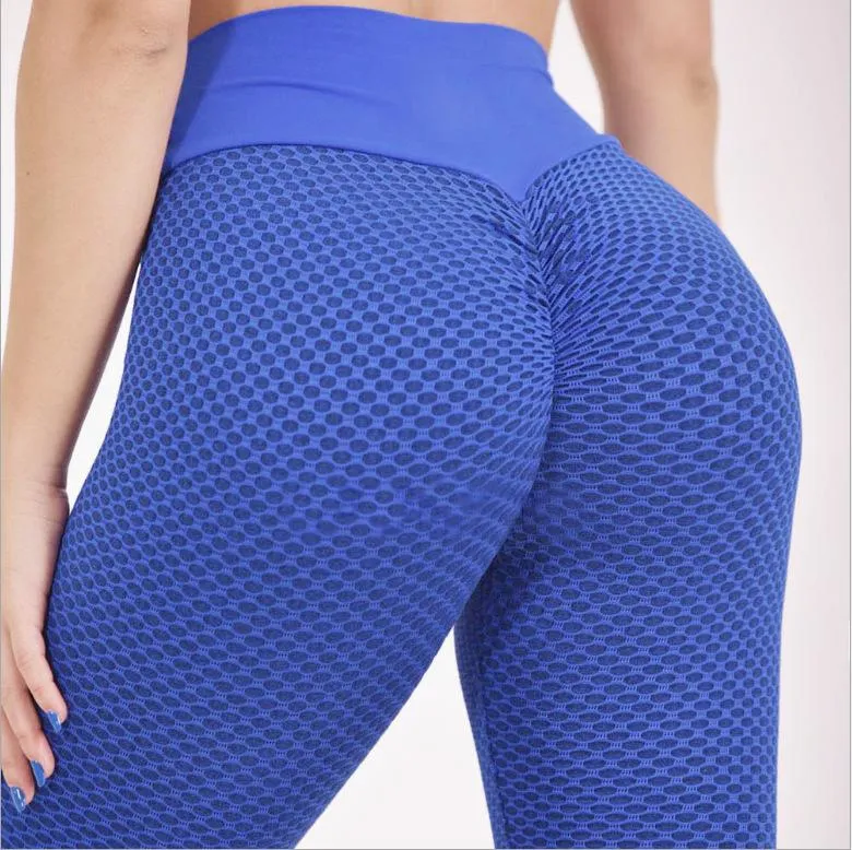 Europe Popular Hip Flattering Fitness Yoga Pants High Waist Sporty Fitting Hip-Flattering Seamless Women Activewear