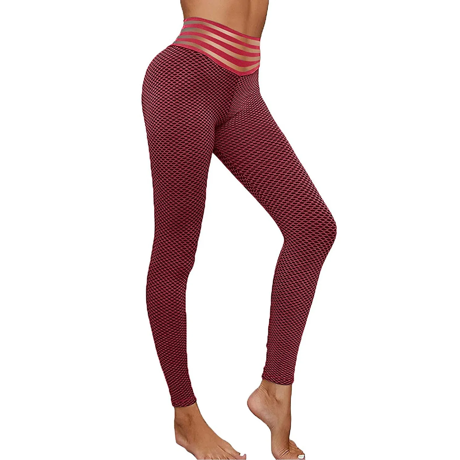 Europe Popular Hip Flattering Fitness Yoga Pants High Waist Sporty Fitting Hip-Flattering Seamless Women Activewear