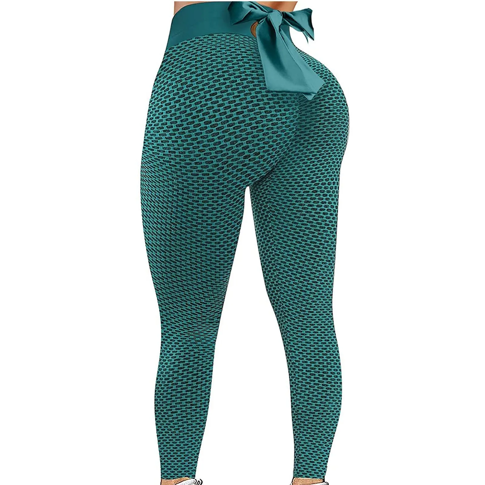 Europe Popular Hip Flattering Fitness Yoga Pants High Waist Sporty Fitting Hip-Flattering Seamless Women Activewear
