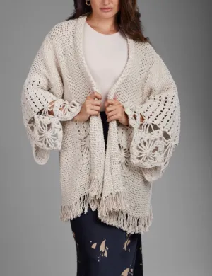 Floral Hand Crochet Jacket Cardigan