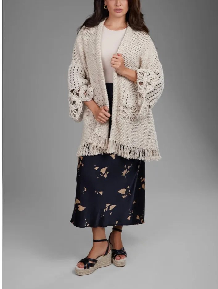 Floral Hand Crochet Jacket Cardigan