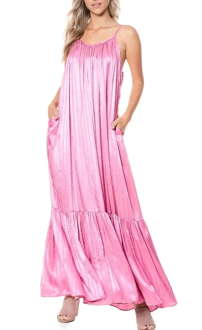 Free Flowingl Tiered Maxi Dress