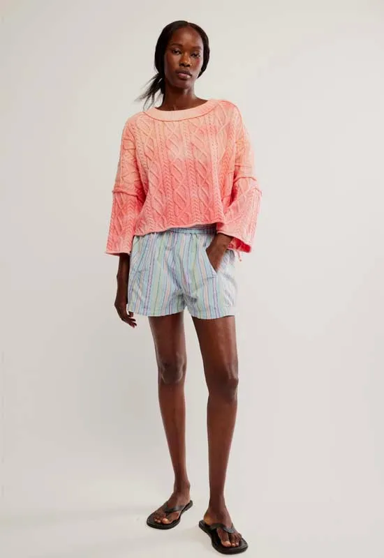 Free People - Washed Ashore Sweater Pink