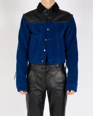 FW19 Blue Cord & Leather Jacket