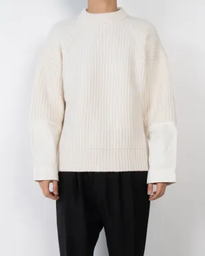 FW19 Dyed Panel Ivory Knit Sample